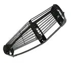 Curved black seat base with metal spring rods and end mounting tabs