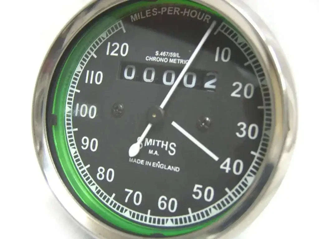 Smiths speedometer for Royal Enfield, 0-120 & 0-150 MPH