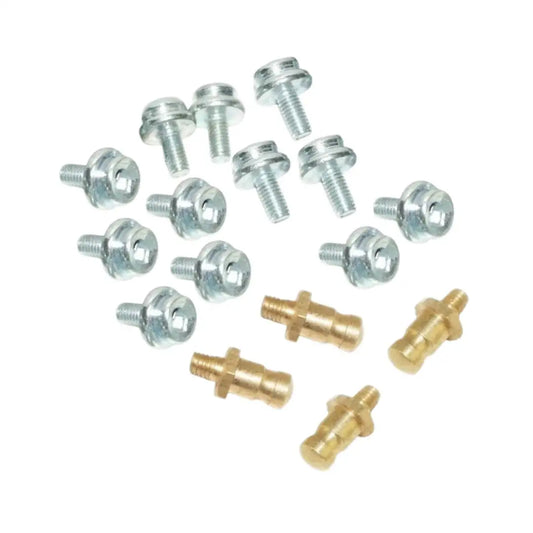 Gypsy soft top snap fastener hooks and studs set, metal, for securing soft top vehicles