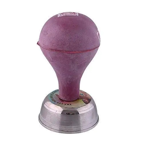Purple acupressure navel pump with ball cushion and metal base