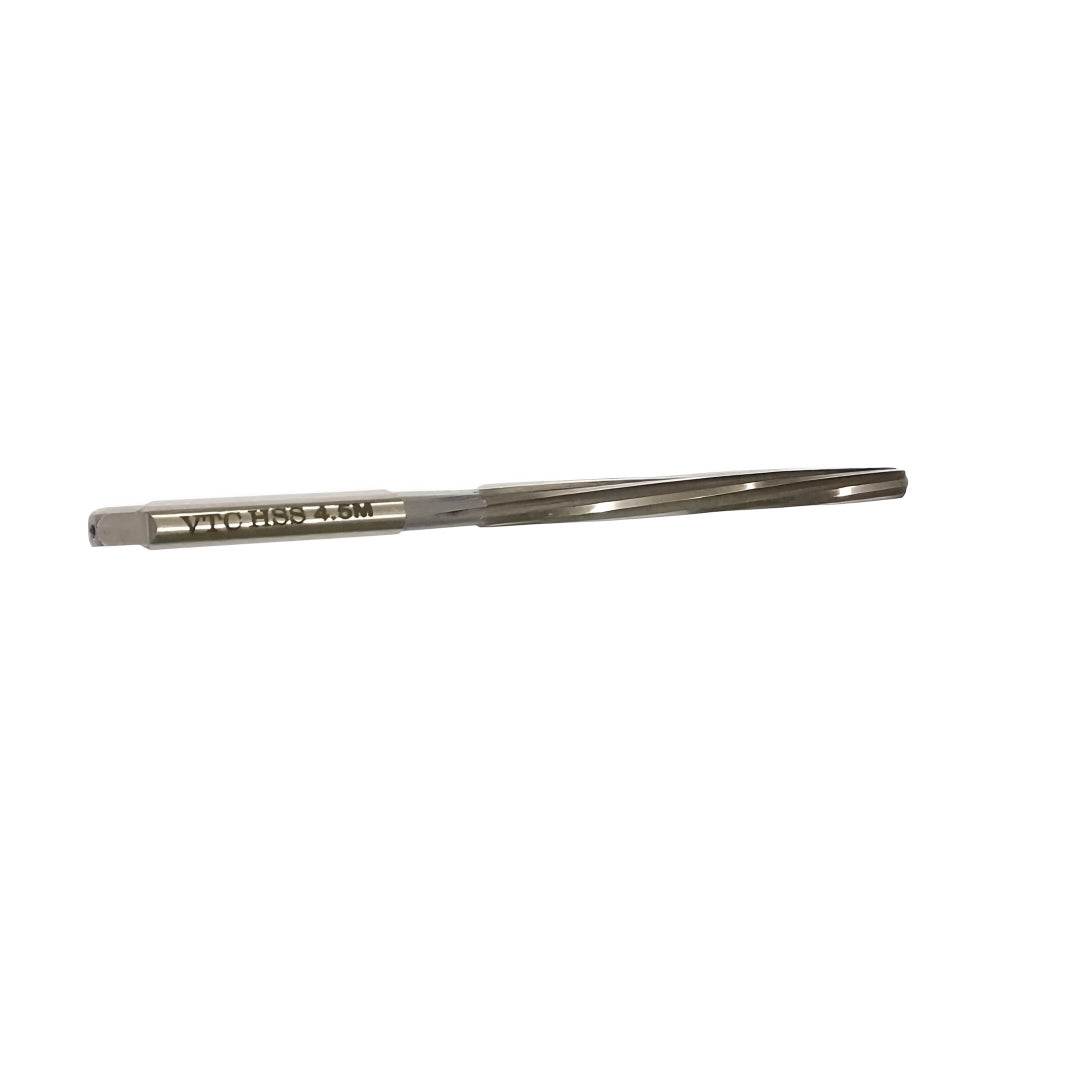 HSS 4.5MM PARALEL SHANK HAND REAMER SPIRAL FLUTE-CUT EDGE 58MM - StellerGear
