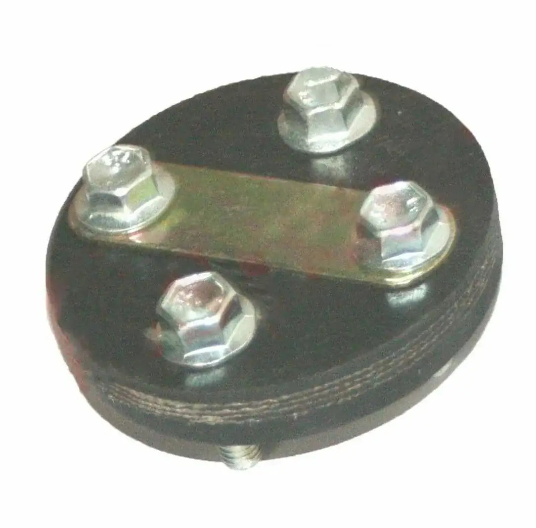 Steering coupling for Suzuki Gypsy Van with dark rubber disc and bolts