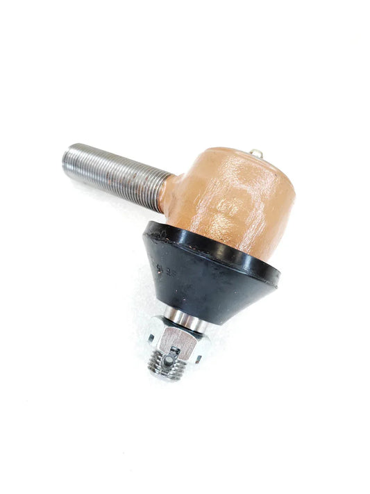 Ball joint end for power steering cylinder, durable rubber and metal, essential for steering fluid power system