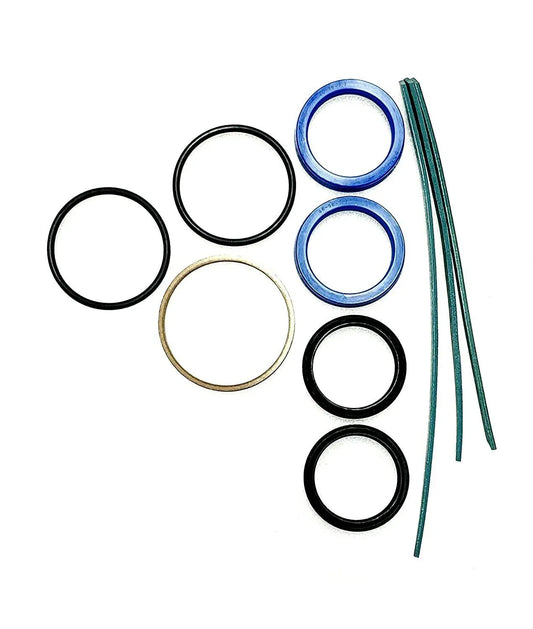 Power steering cylinder seal kit with various O-rings and seals for steering fluid power applications