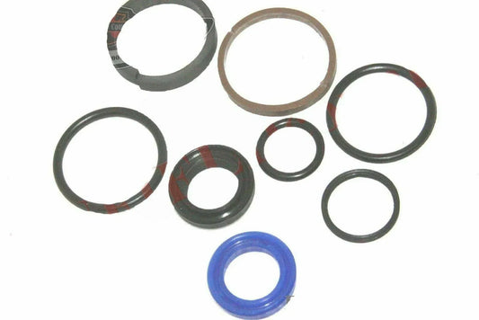 Power steering ram seal kit, includes various rubber seals for improved steering fluid power performance