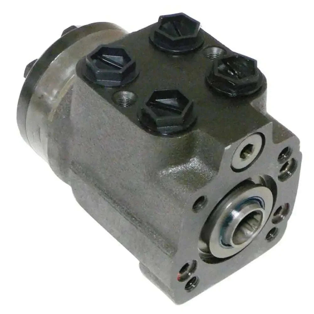 Steering valve assembly with threaded ports and mounting bolts, no column fit