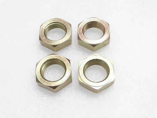 Set of four Aftermarket steering wheel retaining nuts with gold finish for secure installation