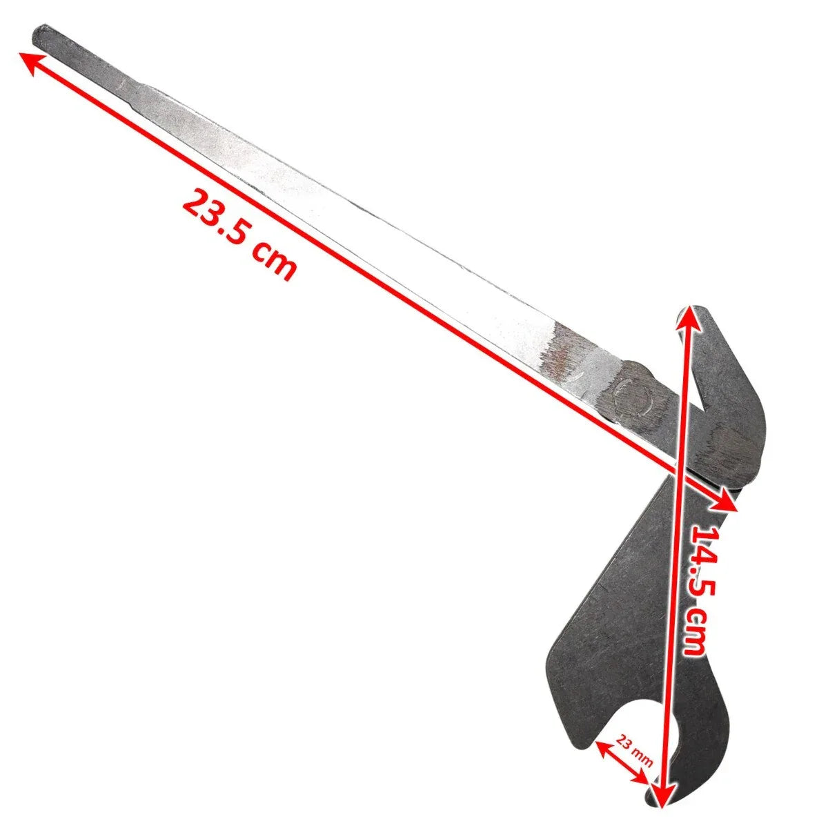 Hydraulic position control lever, steel, 23.5 cm length, for Steiner tractor parts Michigan