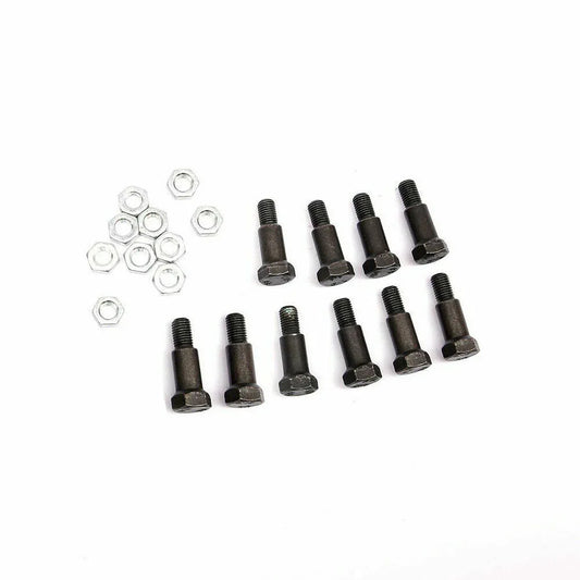Kit Pivot Pin set with 10 steel bolts and hex nuts, essential for Steiner tractor parts Michigan