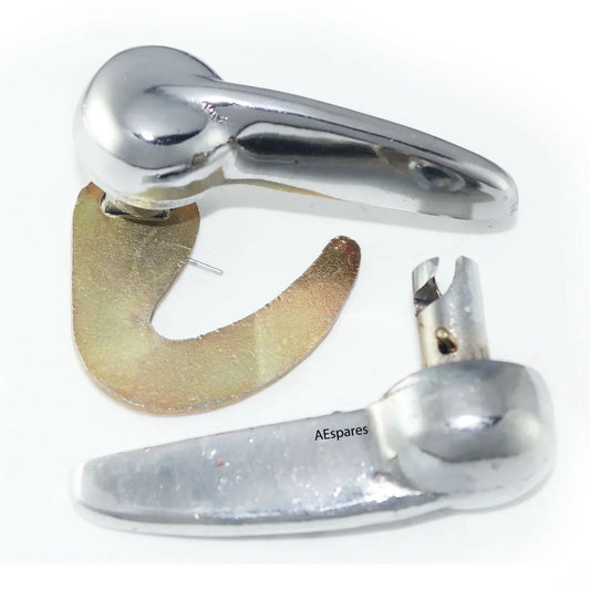 Bonnet cover catch for tractors, chrome finish, durable metal, essential for securing bonnet. Steiner tractor parts Michigan.