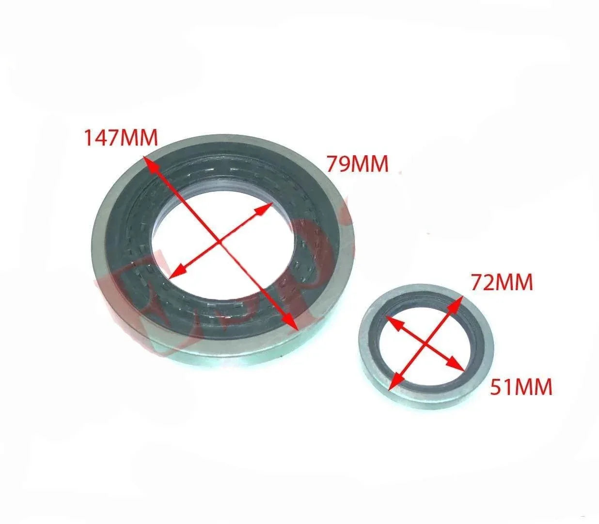 Axle inner seal, 147mm and 72mm sizes, durable rubber for Steiner tractor parts Michigan