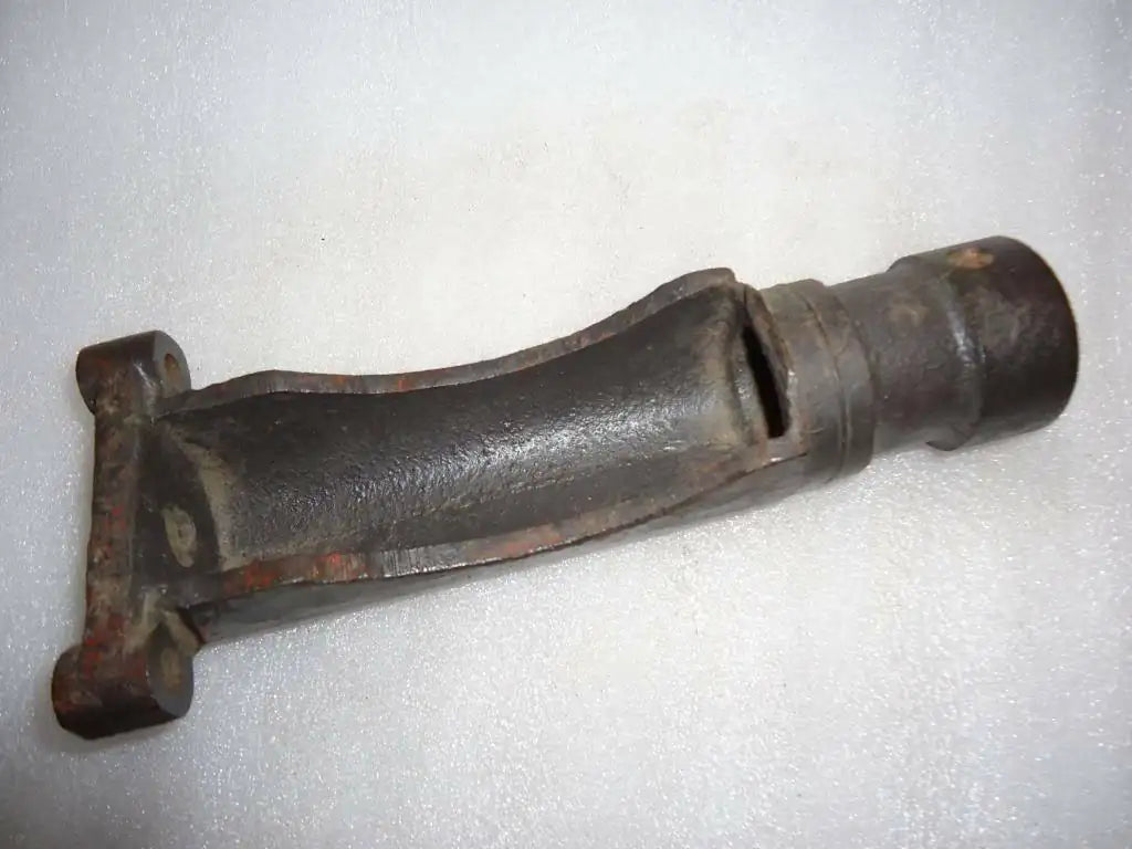 Massey Ferguson metal quadrant control support rod, dark steel, flanged end
