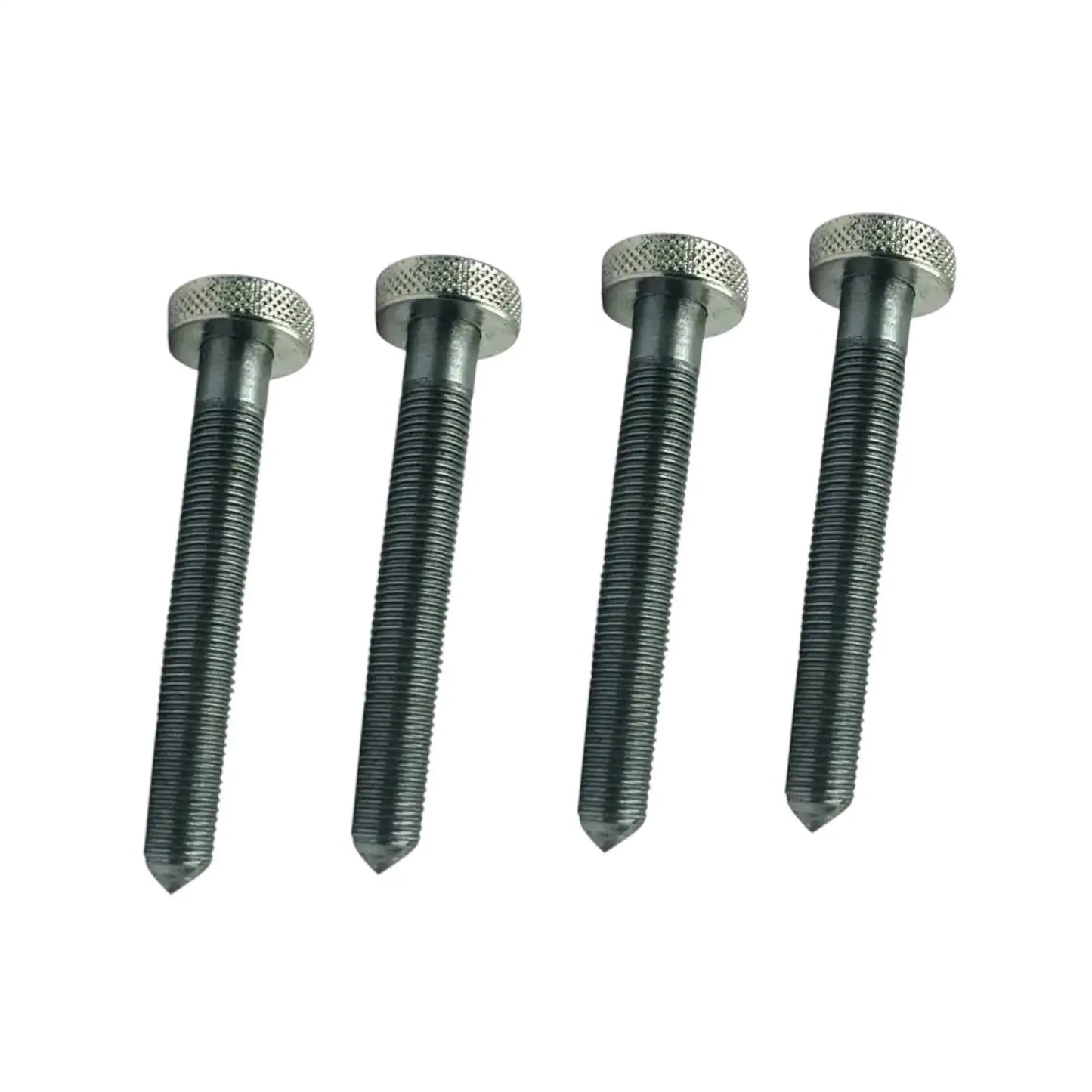 Valve seat grinder dresser screws, textured hex heads and threaded shafts