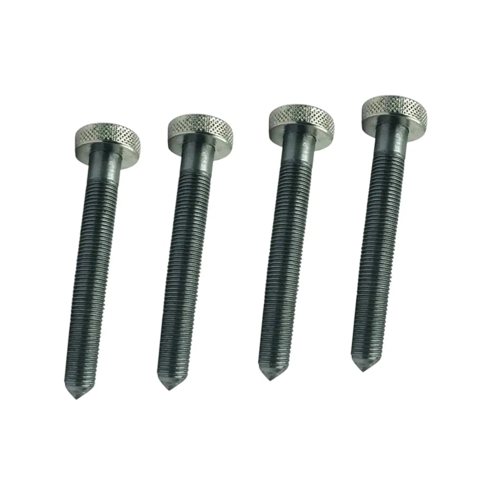 Valve seat grinder dresser screws, textured hex heads and threaded shafts