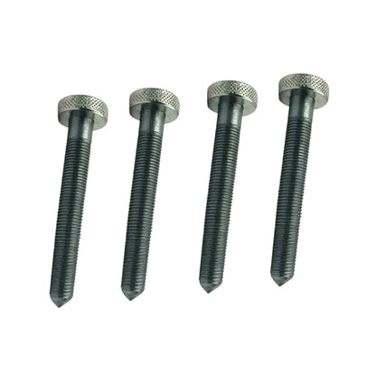 Valve seat grinder dresser screws, textured hex heads and threaded shafts
