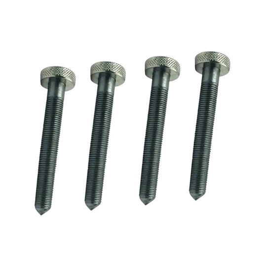 Valve seat grinder dresser screws, textured hex heads and threaded shafts