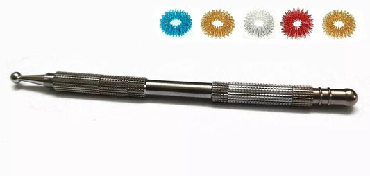 Multipurpose 5 in 1 diagnostic Jimmy with attachments, ideal for Sujok acupressure probe techniques