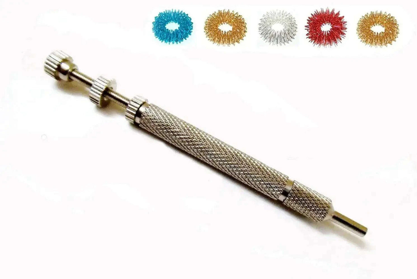Hand acupuncture needle injector made of stainless steel, 15cm long, designed for precise needle placement