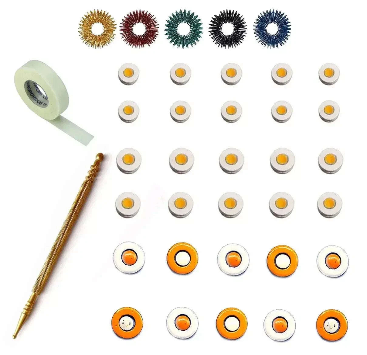 Sujok Therapy Chakra Magnets, Slim Jimmy, Acupressure Rings, Micropore Tape - StellerGear