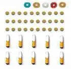 Sujok therapy magnets set with various sizes of acupressure rings for effective therapy treatment