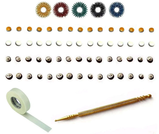Sujok Therapy Star-Byol Magnets,Slim Jimmy, Micropore Tape, Acupressure Rings - StellerGear