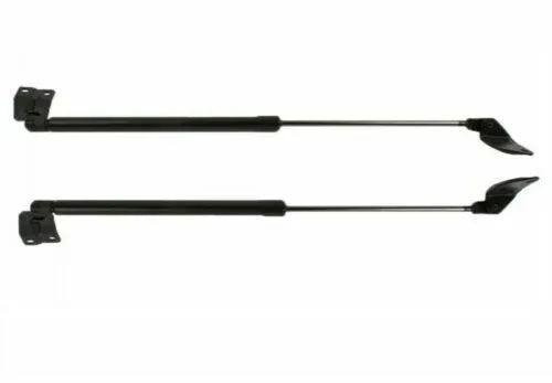 Tailgate strut boot balancer set with two black metal bars and mounting brackets