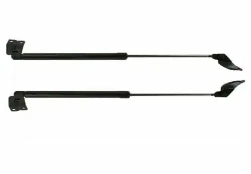 Tailgate strut boot balancer set with two black metal bars and mounting brackets