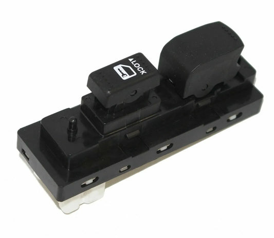 Black power window switch assembly with lock button for car door window