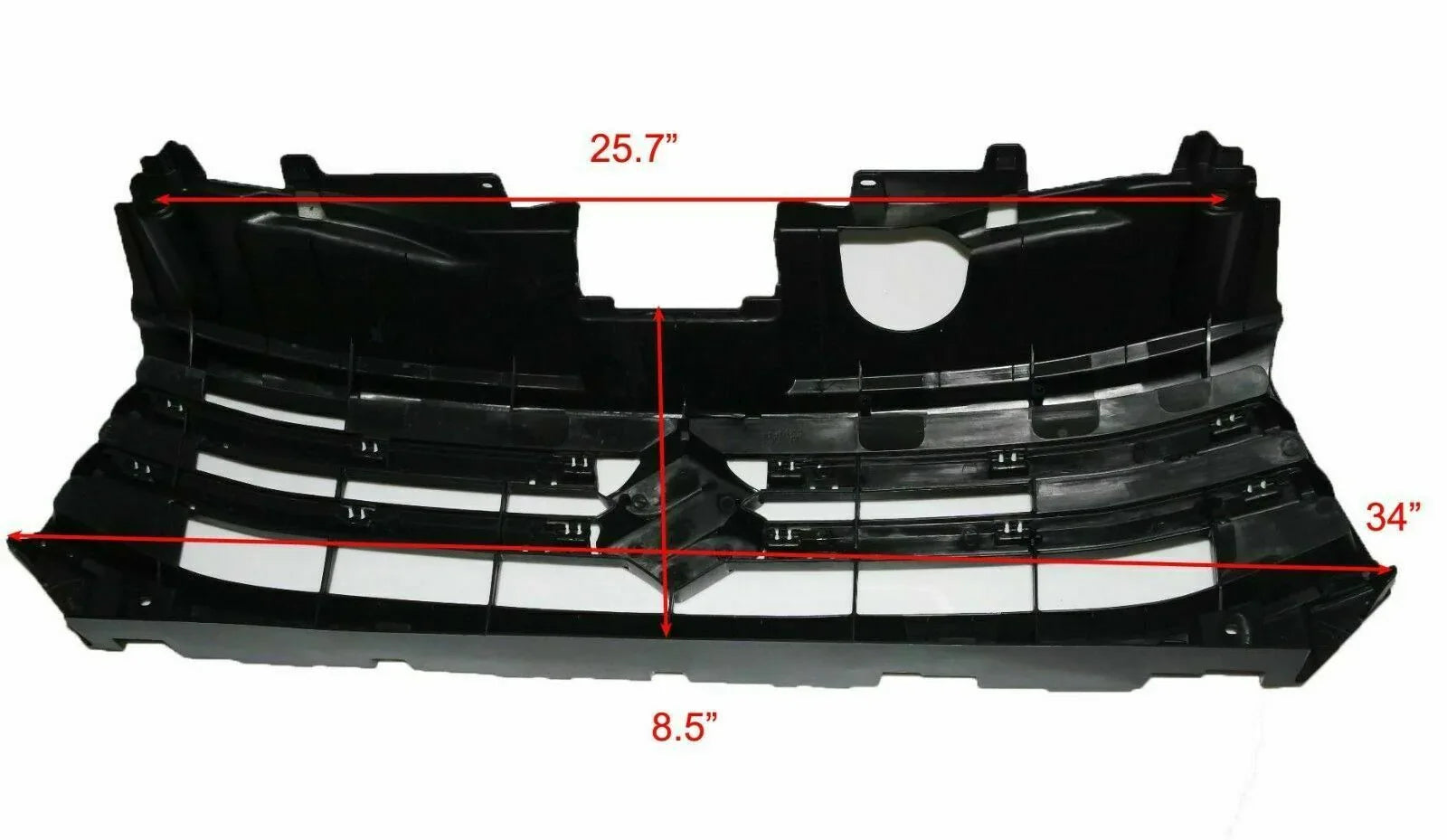 Front radiator grille panel for Suzuki Celerio auto, plastic material, measures 25.7 by 34 by 8.5 inches