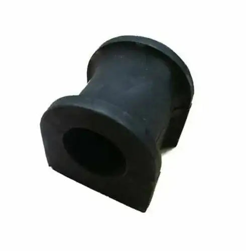 Black anti-roll bar rubber bush, flared cylindrical shape with inner bore