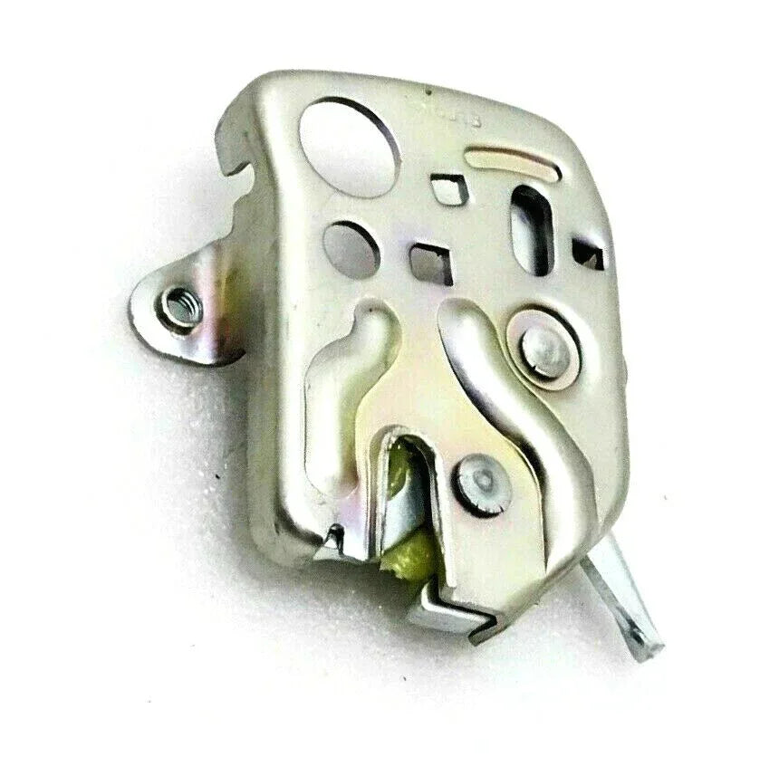 Steel bonnet hood latch lock mechanism with mounting bracket and spring