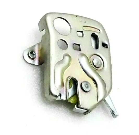 Steel bonnet hood latch lock mechanism with mounting bracket and spring