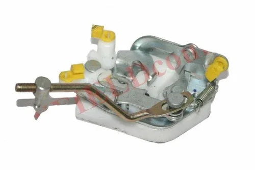 Front left door latch lock assembly, metal latch with springs and mounting bolts