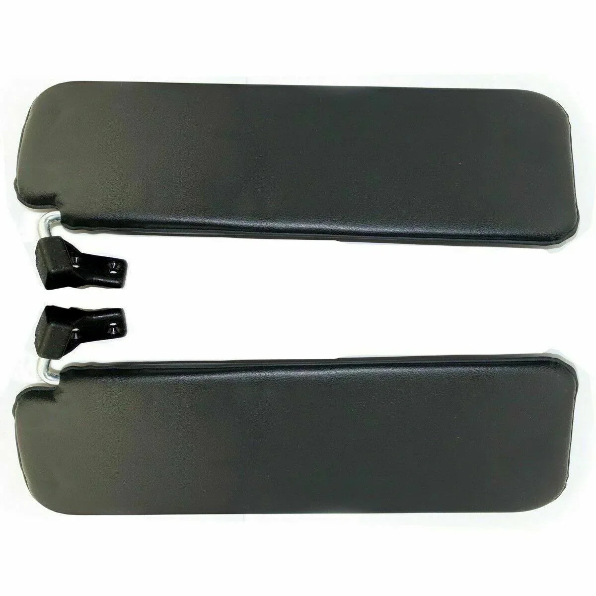 Car sun visors with mounting clips, dark