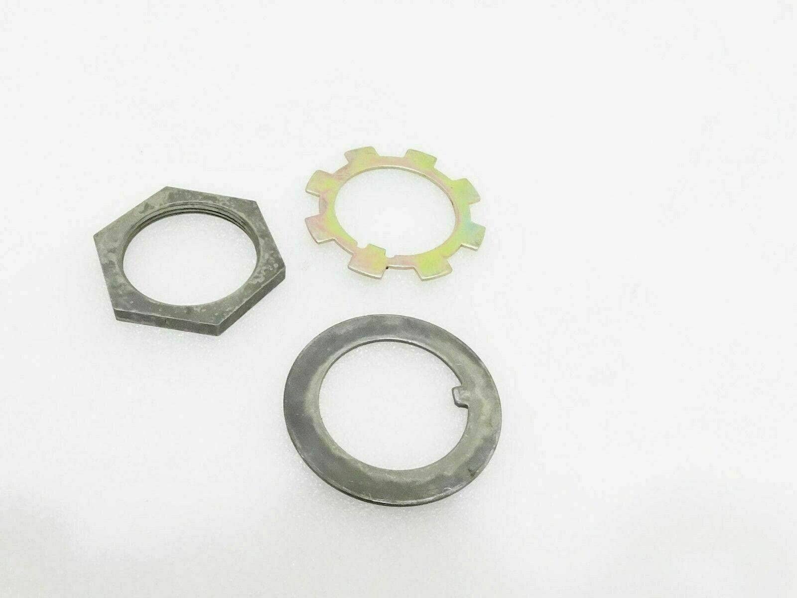 Suzuki Samurai clutch lock washer and nut set including various shapes for secure fittings