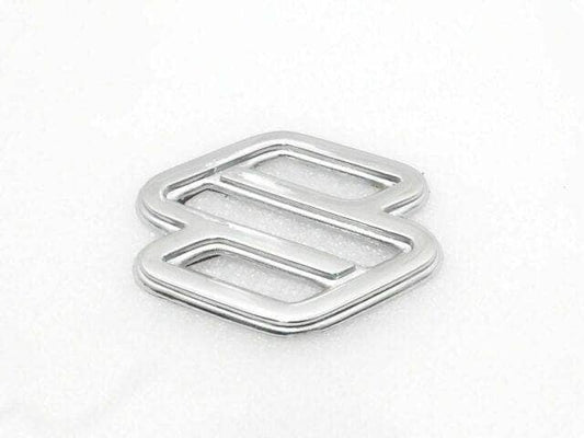 Suzuki Samurai emblem in chrome finish for authentic vehicle styling