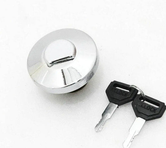 Suzuki Samurai Gypsy Chrome Lockable Fuel Tank Cap With Keys - StellerGear
