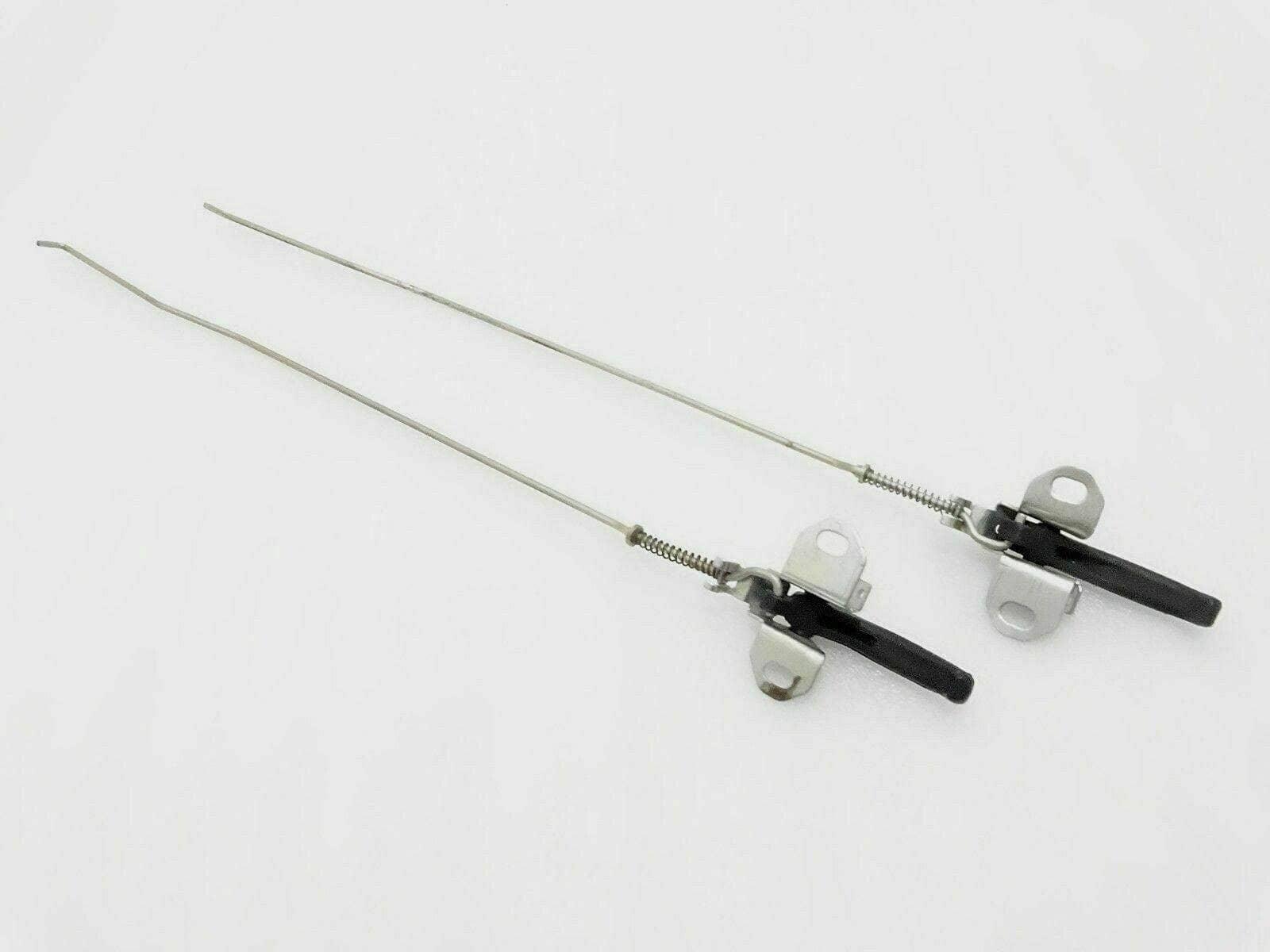 Interior door latch assembly with pull handle levers and mounting plates