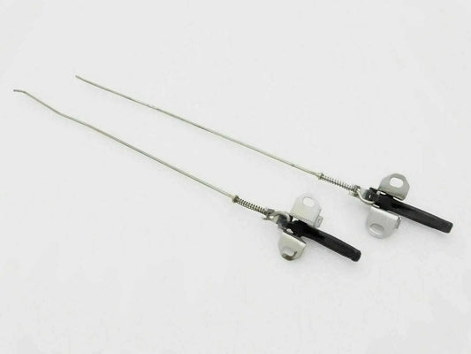 Interior door latch assembly with pull handle levers and mounting plates