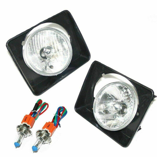 Suzuki Samurai headlight bezel set with 7 inch headlamp sealed beam for vehicle enhancement