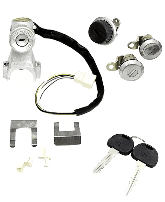 Suzuki Samurai ignition switch set with keys and locks for steering, door, and glove box