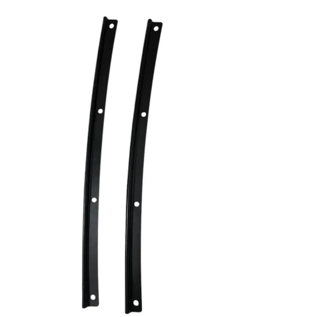 Top desk top side rail for Suzuki Samurai car, made of durable black plastic, essential for vehicle restoration