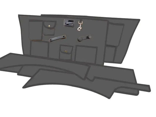 1986-1995 Suzuki Samurai Front Side And Rear Panels SOFT TOP MODEL ONLY Grey - StellerGear