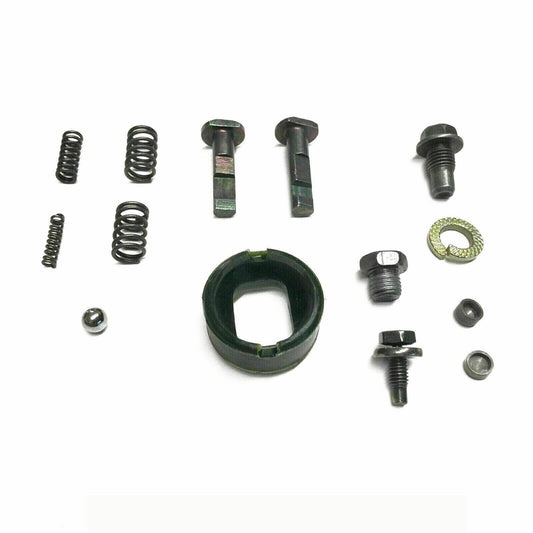 Suzuki Samurai transmission shifter rebuild kit including bolts, springs, and seals for maintenance