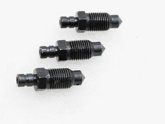 Set of three Suzuki SJ410 brake bleed screws for optimal brake system maintenance