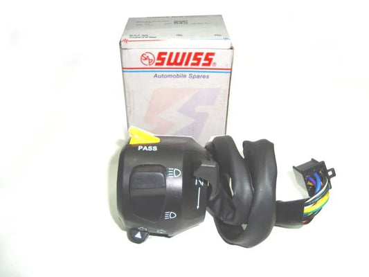 LH Switch Assembly for Royal Enfield, durable plastic, motorcycle accessory with multiple functions