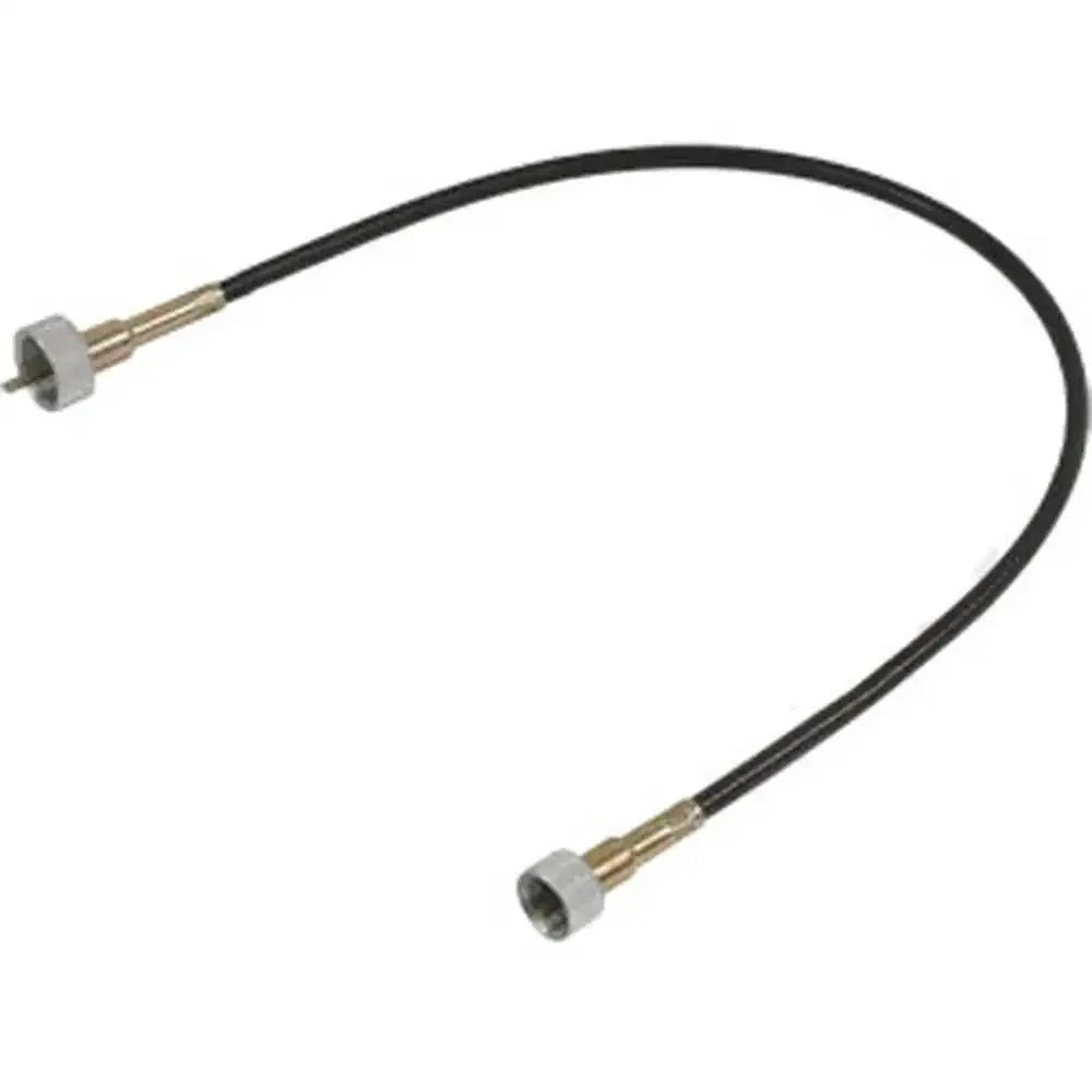 Tachometer hourmeter drive cable with two metal connector ends