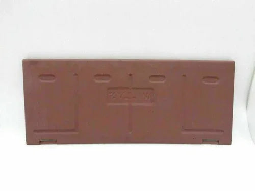 Willys Jeep tailgate panel with stamped holes and latch slots