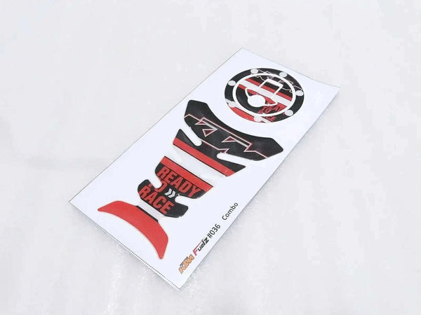 TANK PAD PROTECTOR AND FUEL OIL CAP STICKER SUITABLE FOR KTM DUKE - StellerGear