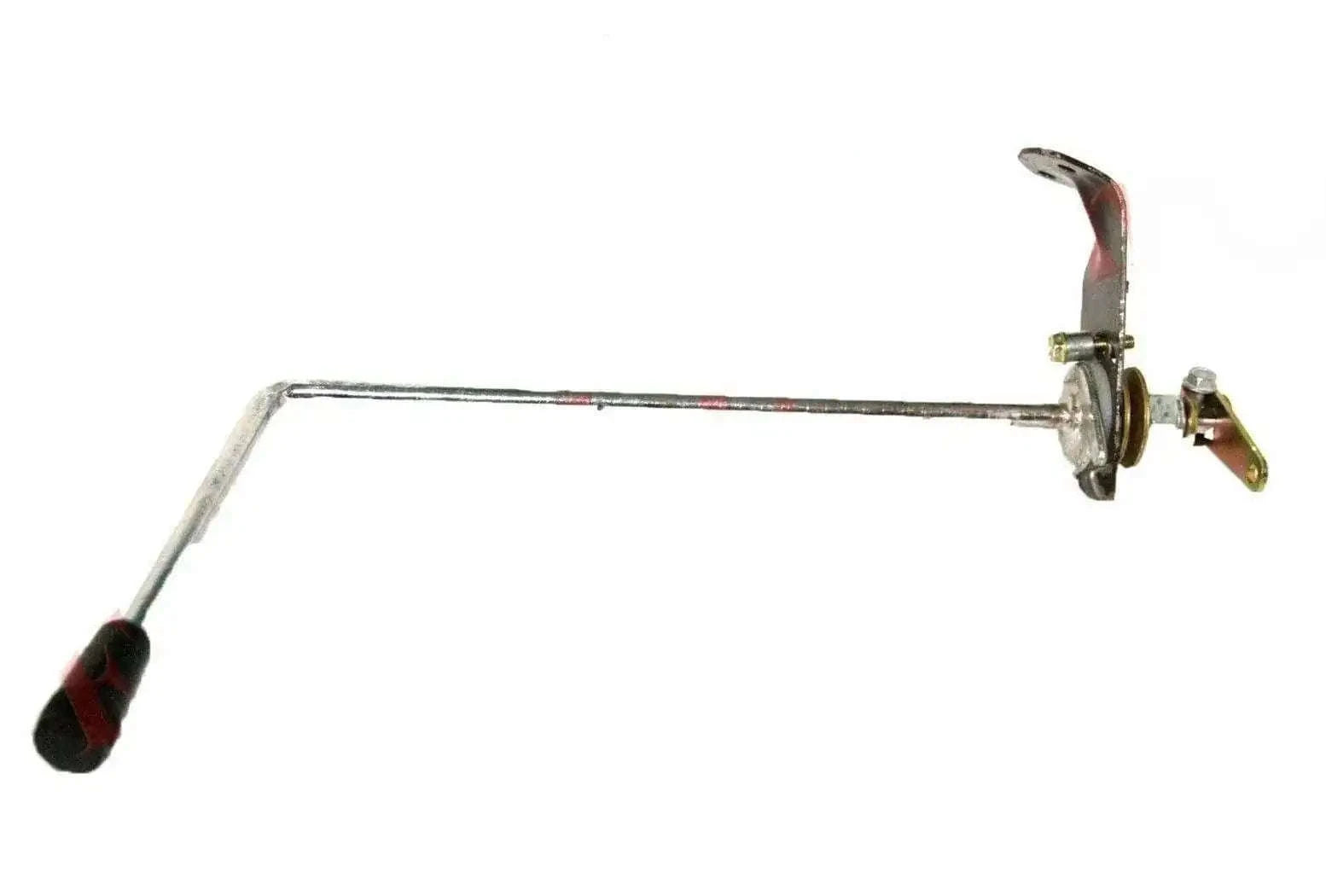 Throttle control lever with metal rod and pivot bracket